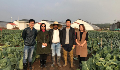 印度蔬菜客户访问永利集团3044有限公司